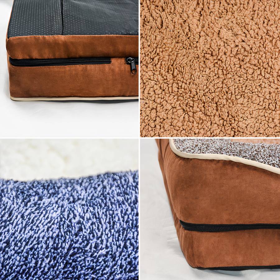 Canapé pour chien marron et beige élégant