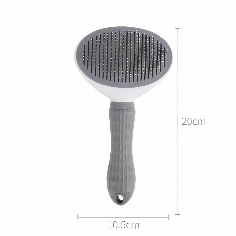 Brosse de toilettage autonettoyante pour chiens