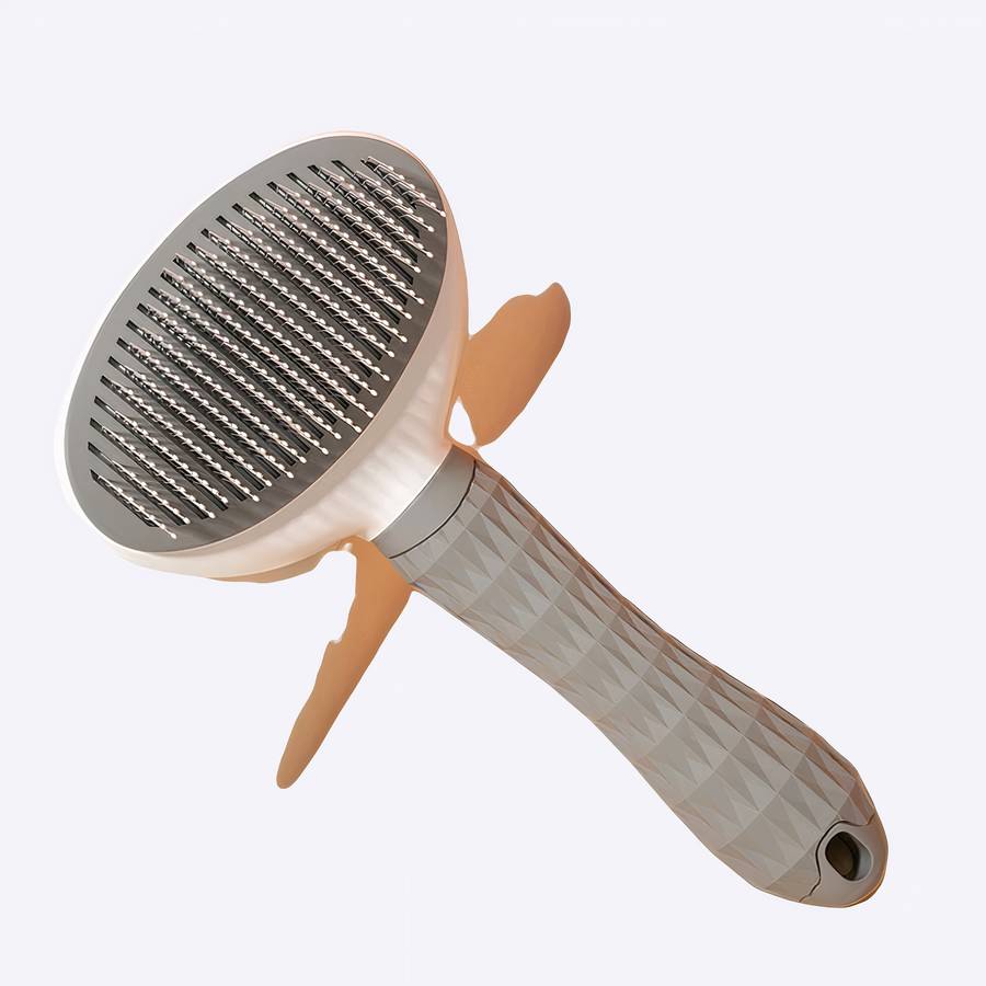 Brosse de toilettage autonettoyante pour chiens