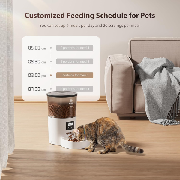 Distributeur de croquettes programmable chat