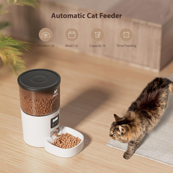 Distributeur de croquettes programmable chat