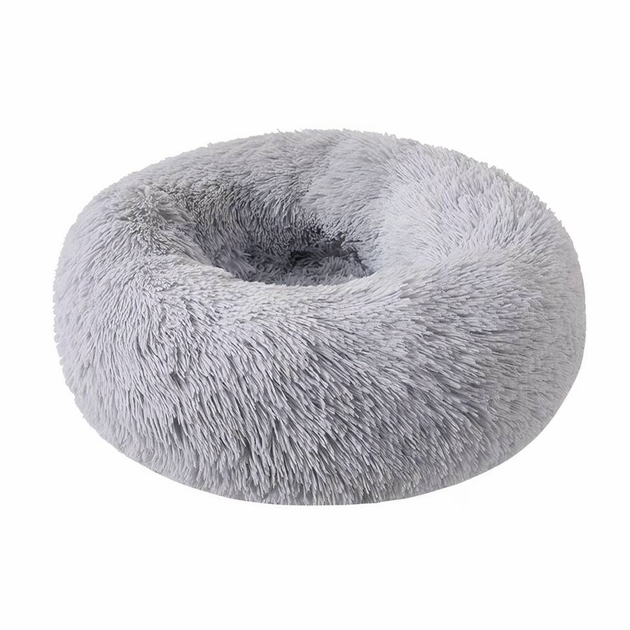 Panier rond en peluche pour chien XXL