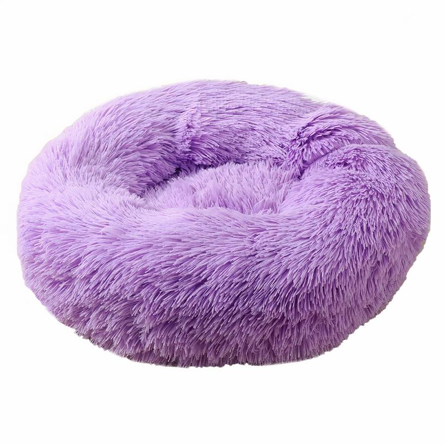 Panier rond en peluche pour chien XXL