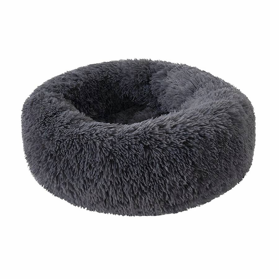 Panier rond en peluche pour chien XXL