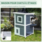 Maison d'Extérieur pour Chat Résistante aux Intempéries