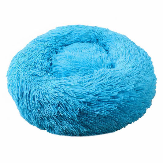 Panier rond en peluche pour chien XXL